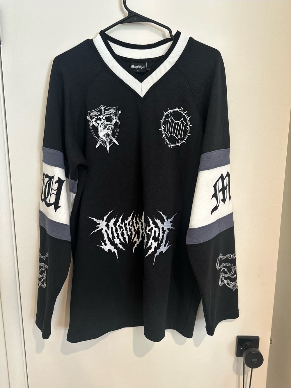 Mary Wyatt  Graphic Hockey-Style Long Sleeve Jersey